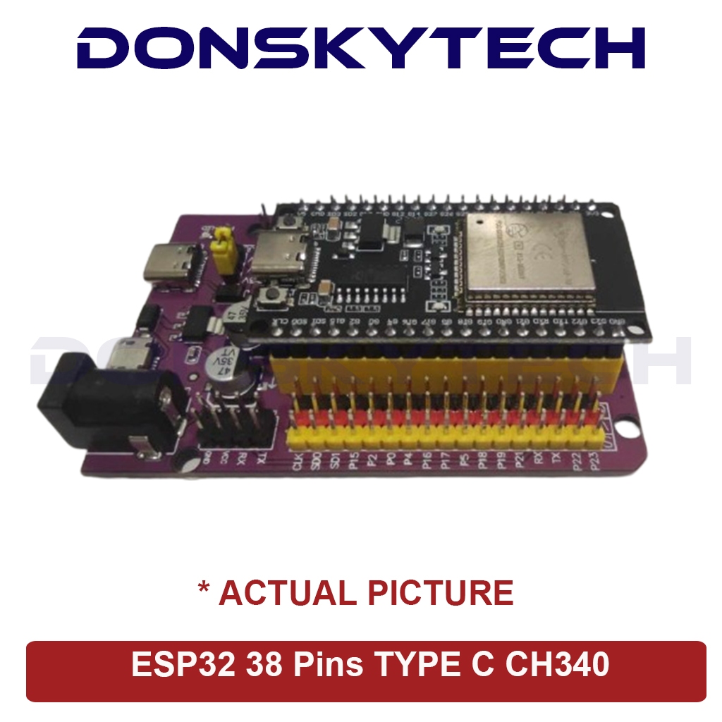 ESP32 38 Pins Type C CH340 Module | Shopee Philippines