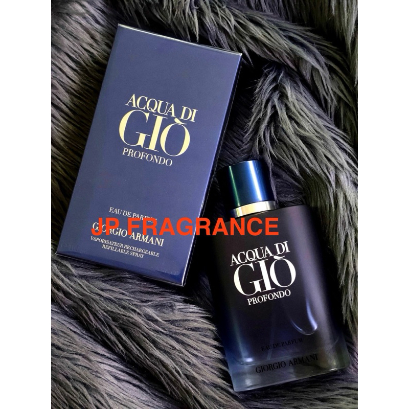 Acqua Di Gio Profondo 50ml/75ml/100ml/125ml/200/ SET edp/Parfum Shopee Philippines