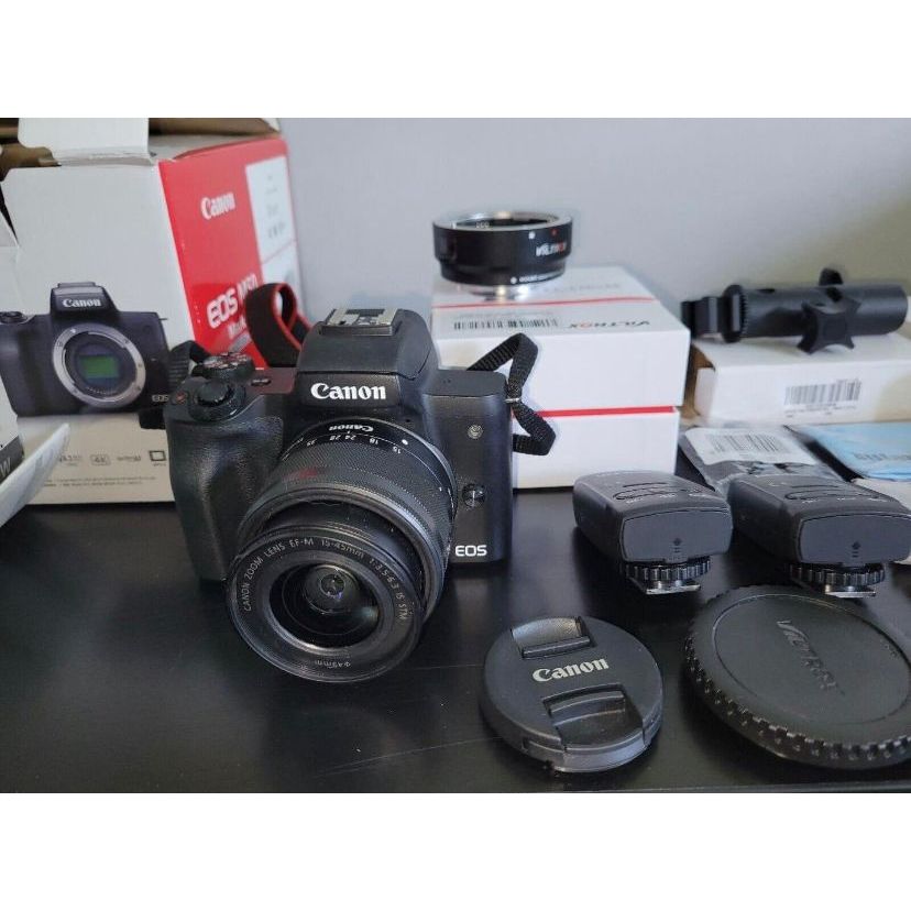 Brand New Canon M50 Mark II Mirrorless Camera White Excellent Condition