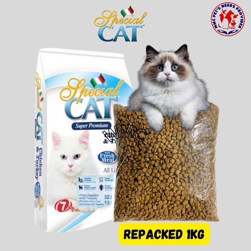 1kg Repacked Monge Special Cat Chicken And Turkey All Life Stages Cat Food Adult Kitten Wmc 4957