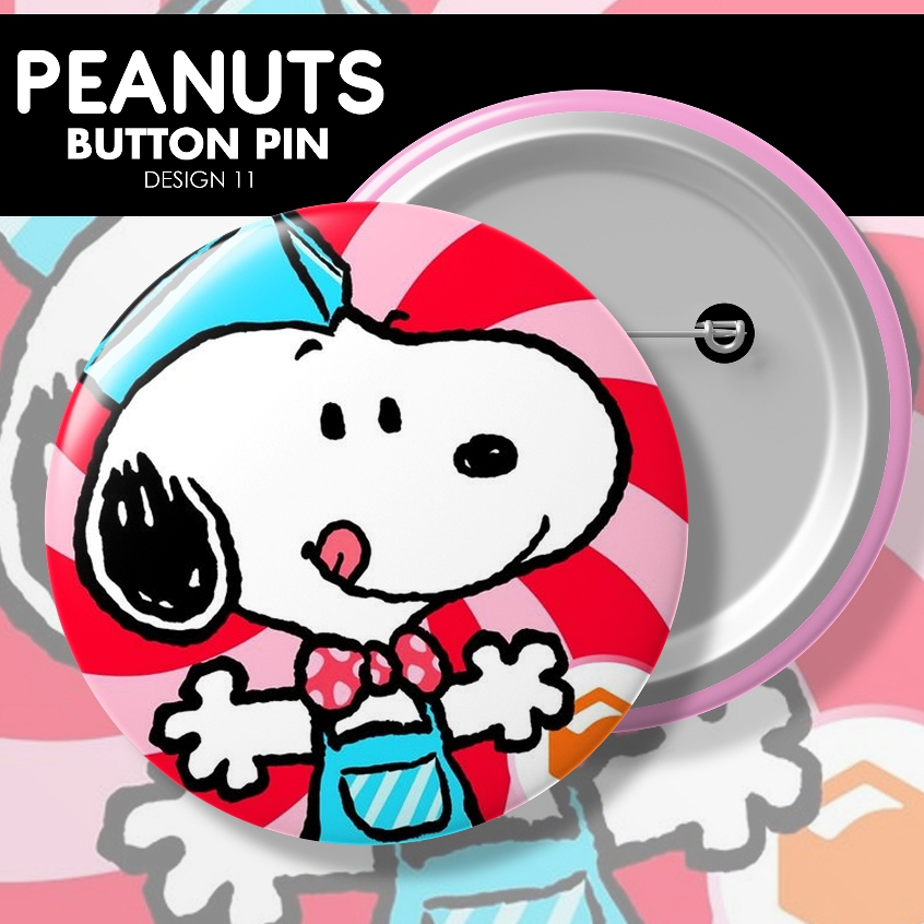 Snoopy Peanuts Button Pin | Shopee Philippines