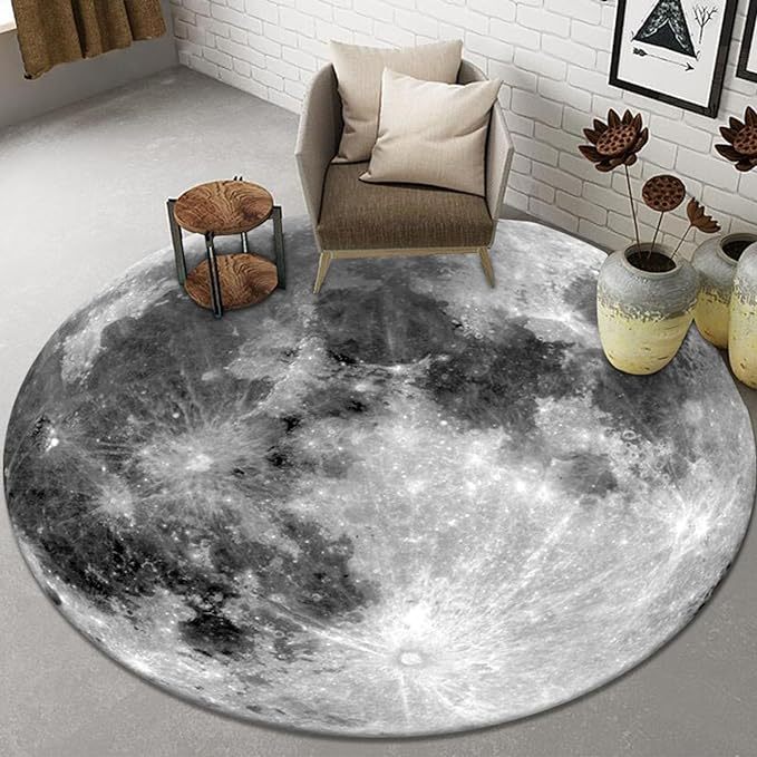 80,100,120CM Office Chair Mat Round Carpet Crystal Velvet Carpet 3D ...