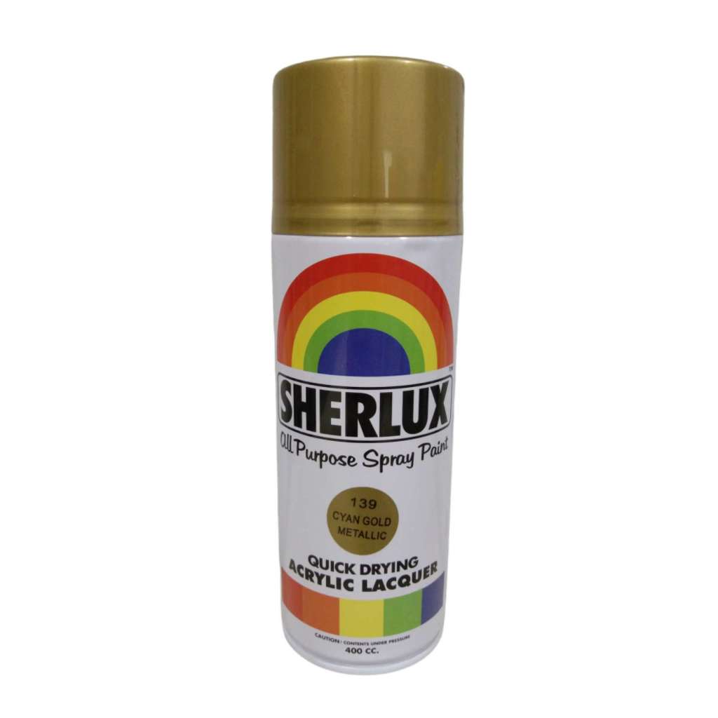 SHERLUX ALL PURPOSE SPRAY PAINT 400cc QUICK DRYING PAINT | Shopee ...