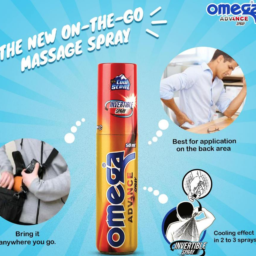 Omega Advance Spray with Cool Scent 50mL | Shopee Philippines