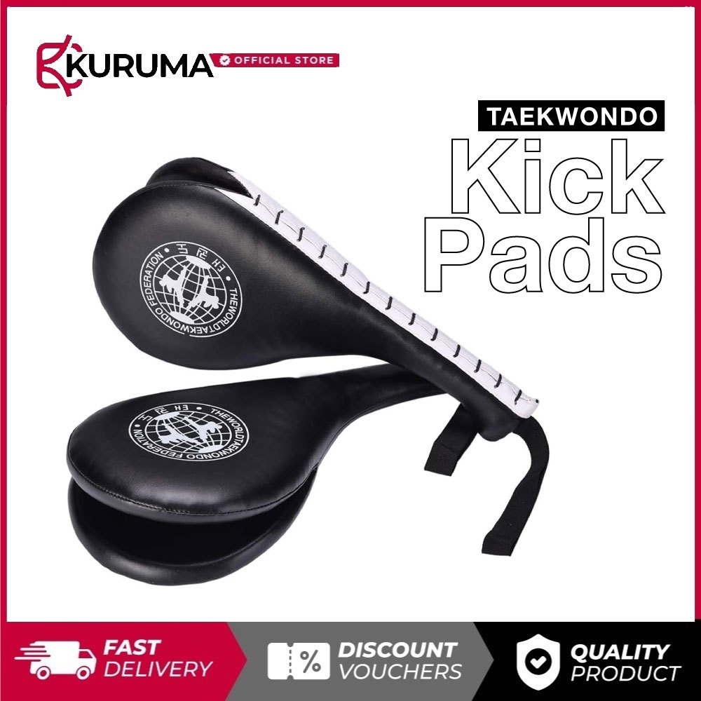 2x Taekwondo Kick Pads | MMA Taekwondo Heavy-duty Training Kick Pads ...
