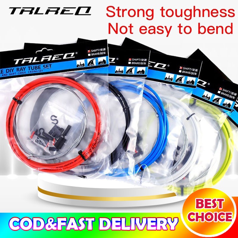 TRLREQ MTB Bicycle Road bike Brake Cable set Shifter Cable Set With Housing Wear resistant Shopee Philippines