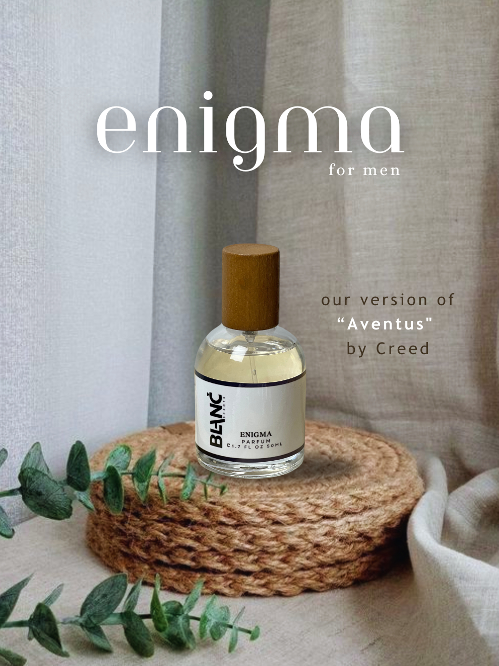 Enigma Blanc Scents Perfume Long lasting Fragrance Oil based Parfum