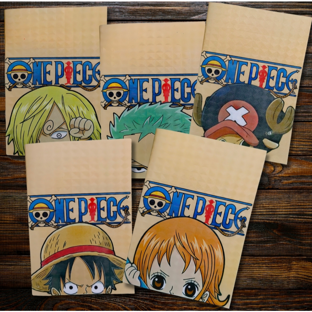 ONE PIECE ANIME HANDCRAFTED MINI NOTEBOOK 5 PCS (LUFFY, NAMI, ZORRO ...