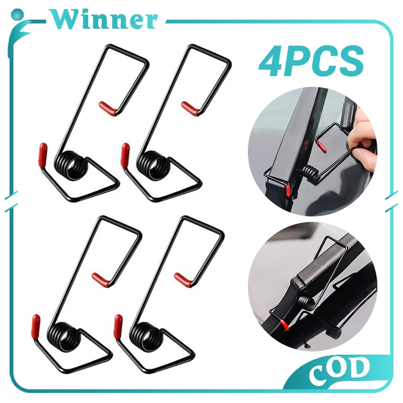 4PCS Universal Car Windshield Wiper Booster Spring Black Wiper Arm ...