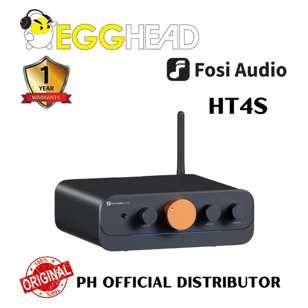 Fosi Audio HT4S Bluetooth Amplifier for Outdoor Speakers, 4 Channel