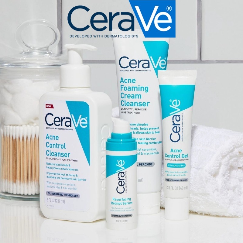 CeraVe Acne Foaming Cleanser Acne Control Cleanser Pimple Black Heads