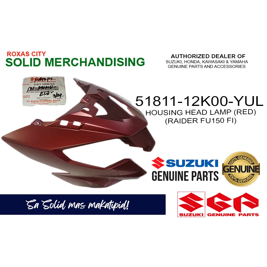 HOUSING HEAD LAMP (RED) (RAIDER FU150 FI) 51811-12K00-YUL | Shopee ...