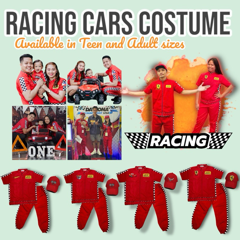 RACING DRIVER COSTUMES MENS AND WOMENS EDITION | Shopee Philippines
