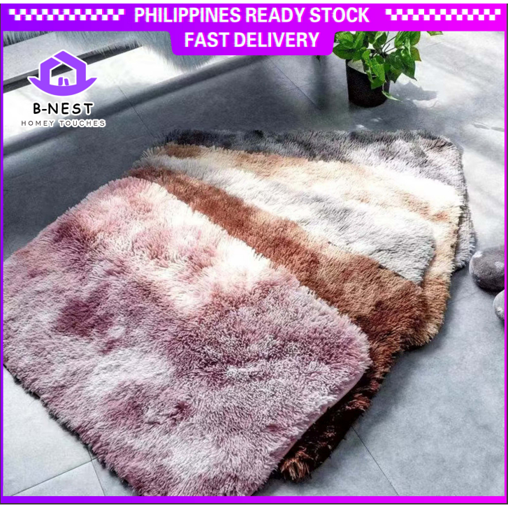 B-NEST 40x60cm Soft Faux Shaggy Rugs Carpet Super Plush Doormat Foot ...