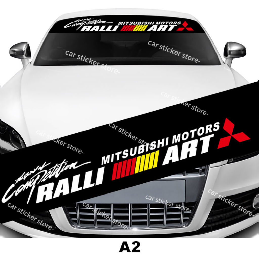 Car Ralli art windshield reflective sticker （Free Tools） | Shopee ...