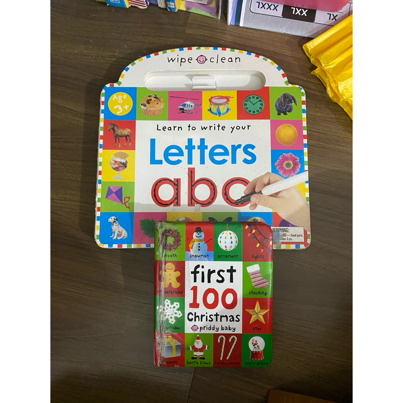 Learn to write letter ABC wipe clean, My First 100 word Christmas ...