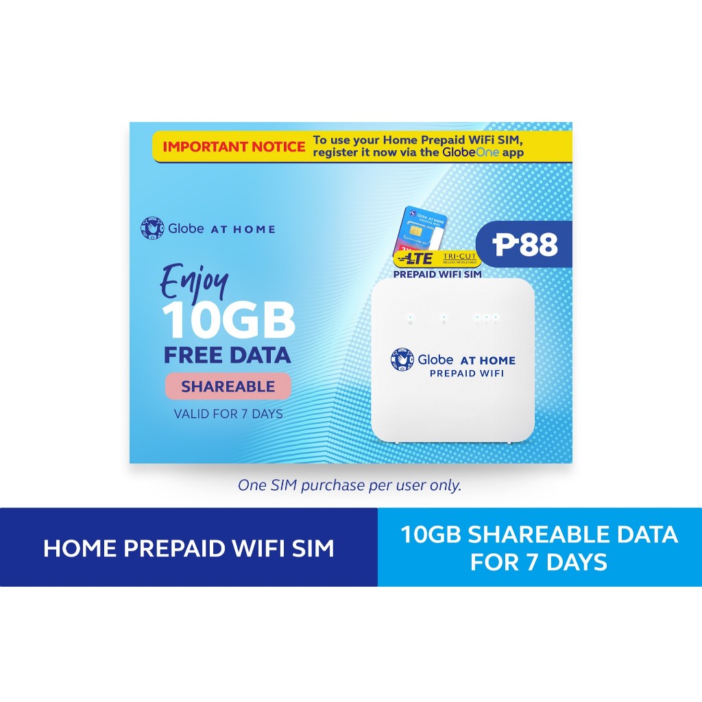 Globe Home SIM / Globe 5G SIM - with Text/Call NEW, FRESH Multiple ...