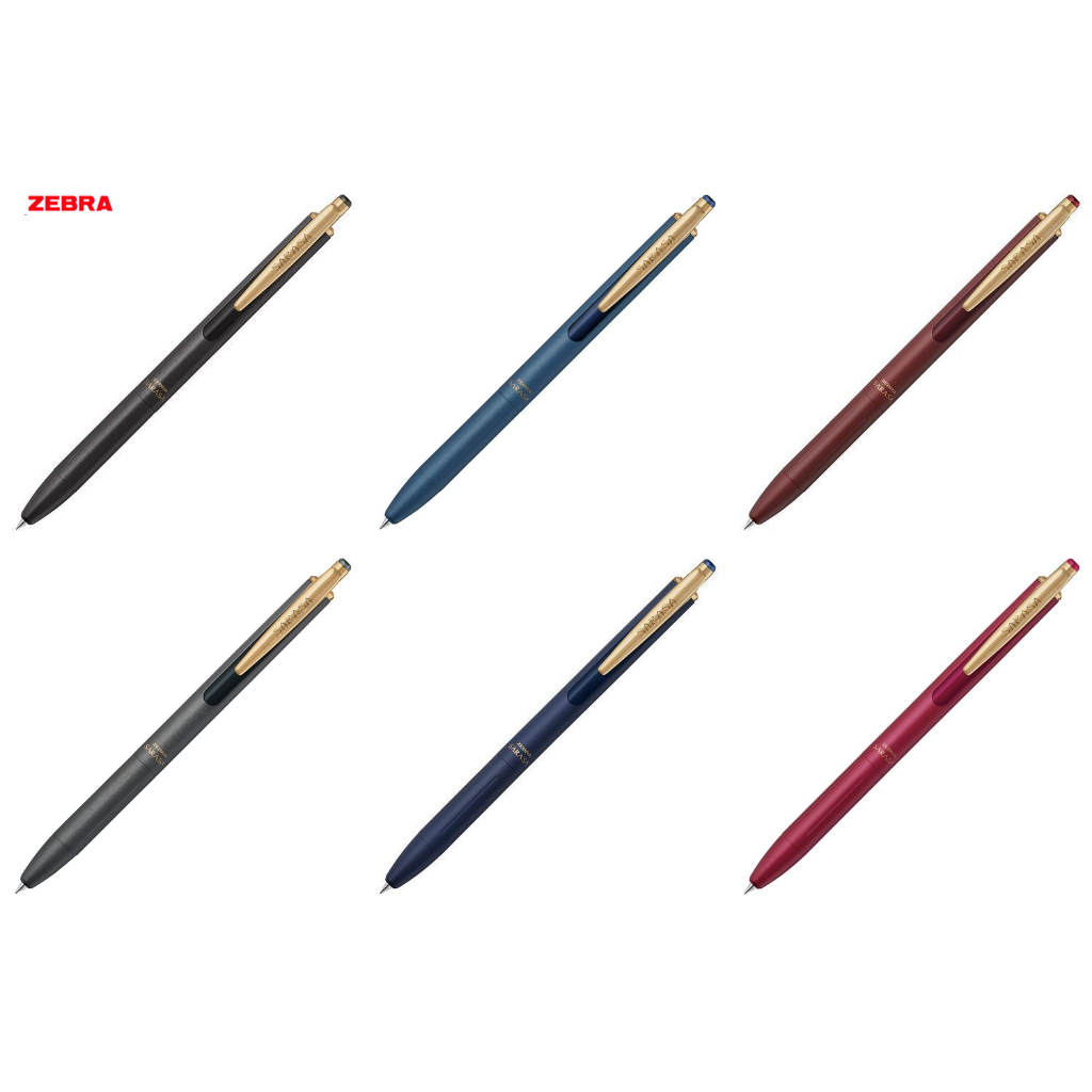 Zebra Sarasa Grand Gel-Kugelschreiber 0,5 Mm – Vintage-Dunkelblau, Luxuriöses Metall-Design