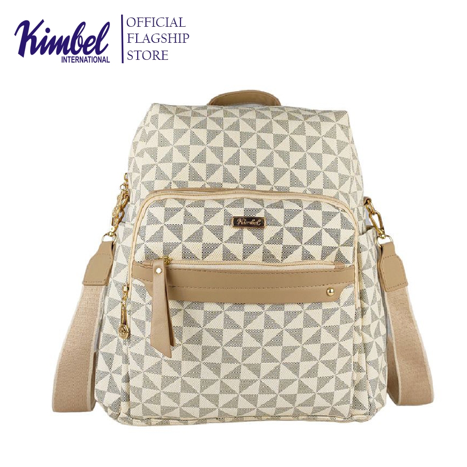 KIMBEL HGSB231308 Backpack Medium Size Synthetic Leather | Shopee ...
