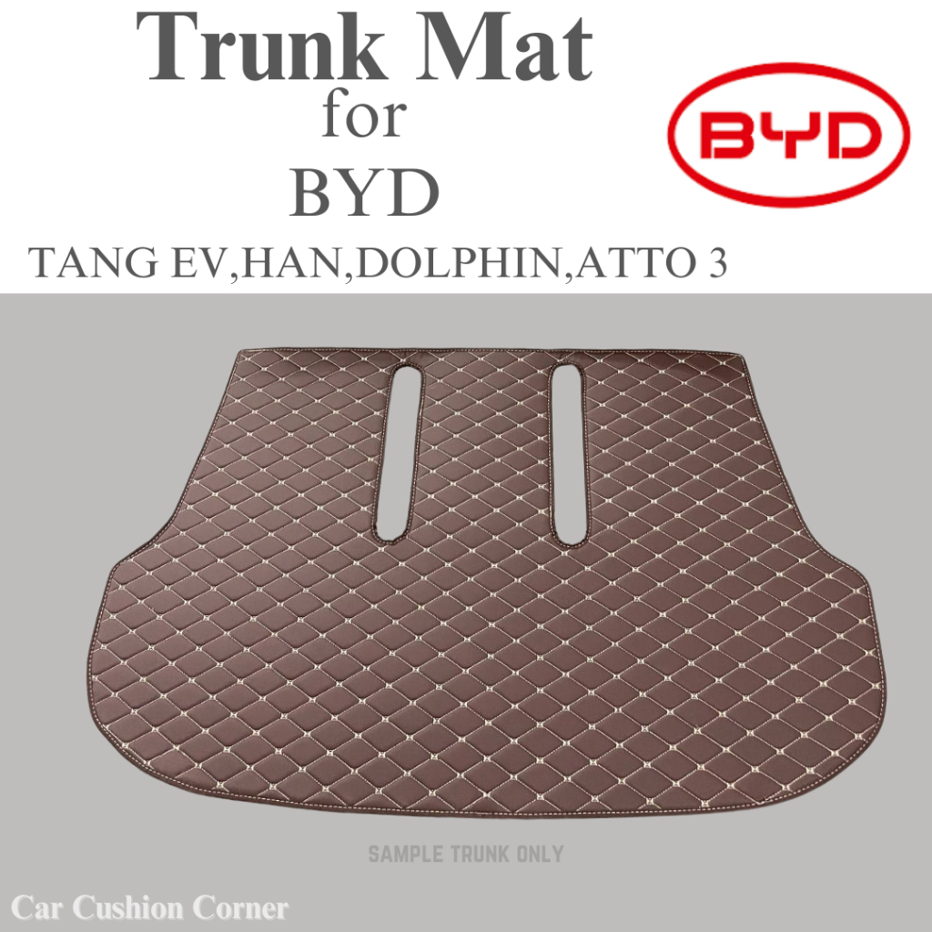 BYD Trunk Mat for Tang Ev , Han , Dolphin , Atto 3 Premium Leather