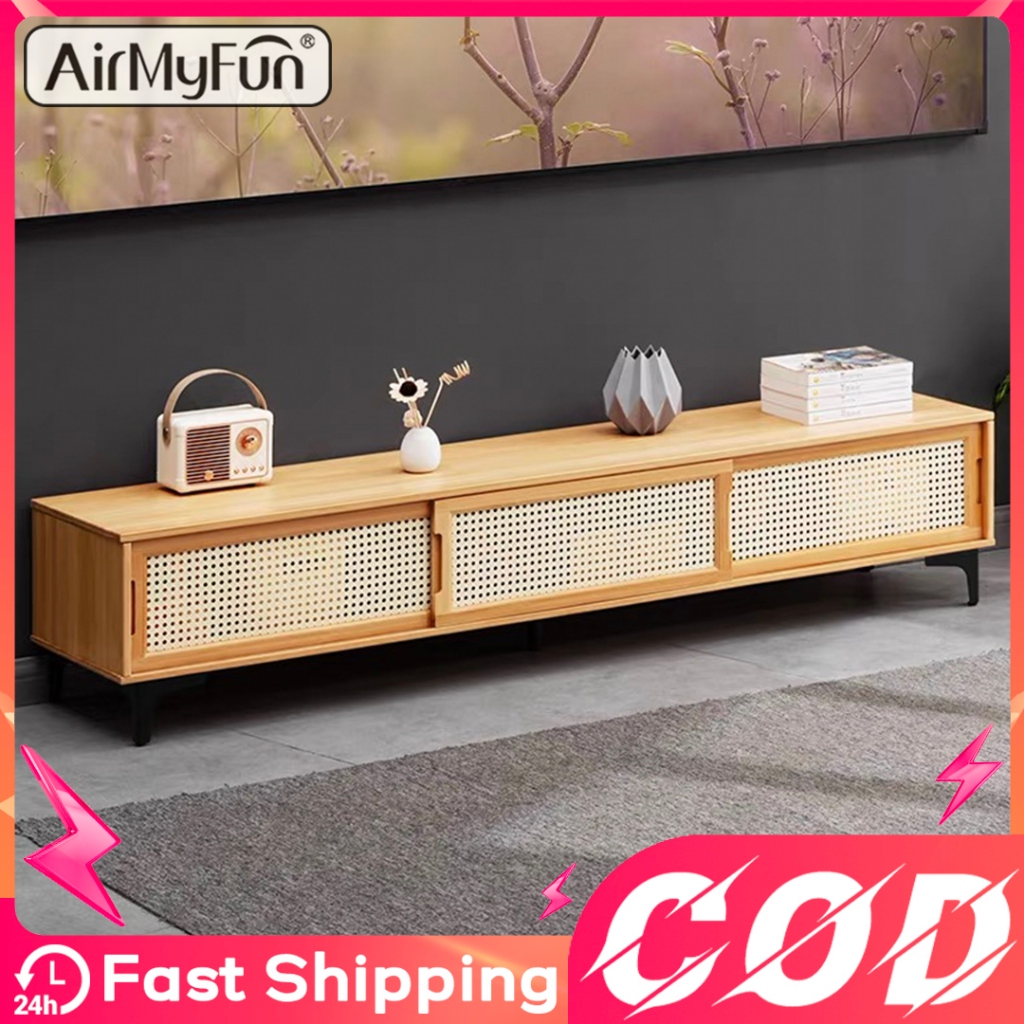 TV 120/160cm TV Rack Living Room Floor 2/3/4 Door Wood