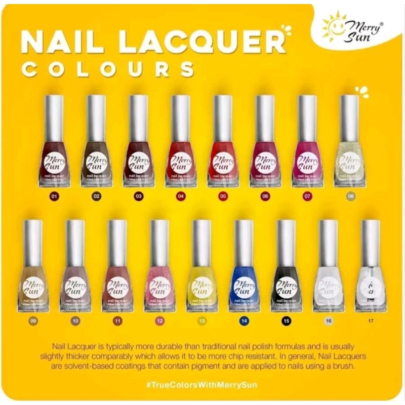 MERRYSUN nail polish, nail lacquer, cutics, cutix | Shopee Philippines