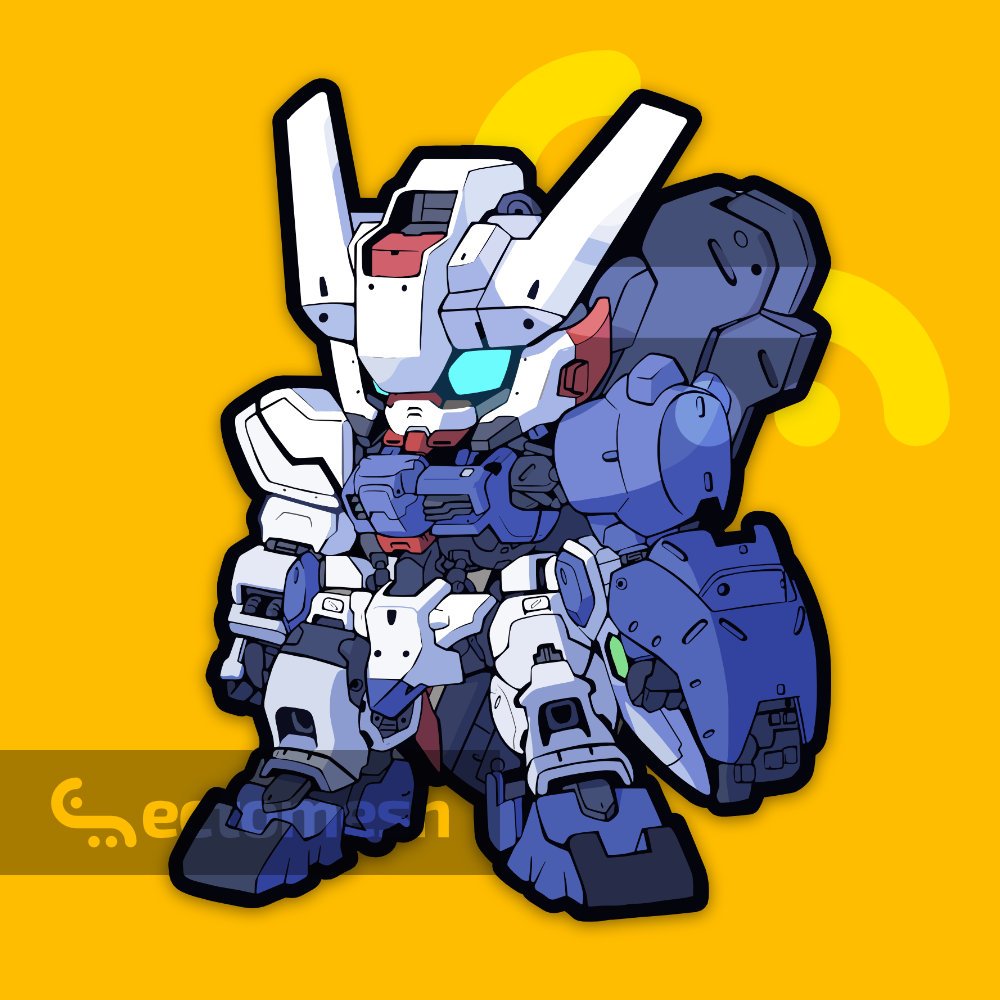 ASW-G-29 Gundam Astaroth Chibi (A) - Vinyl Waterproof Car Sticker by ...