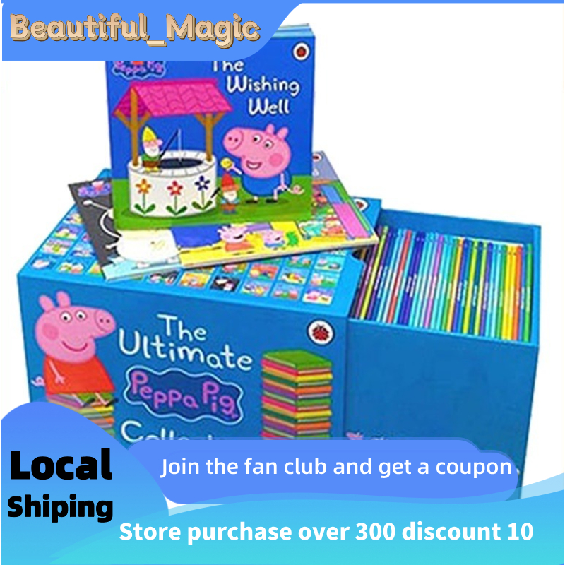 The Peppa Pig Collection box set of 50 storybooks colour reading book ...