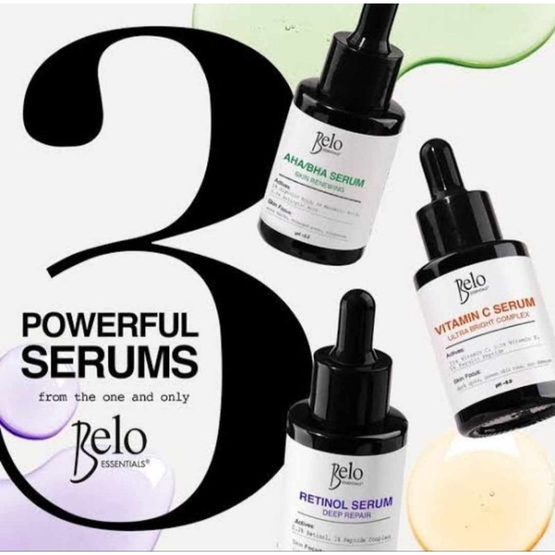 belo essentials vitamin c, aha/bha and retinol | Shopee Philippines