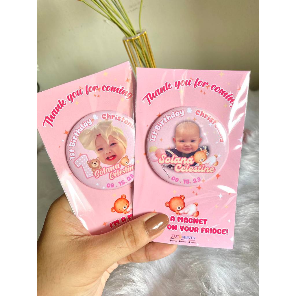 Personalized Round Ref Magnet for Souvenirs Giveaways ( 30pcs Minimum ...