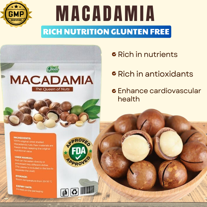 DR.PINOCA Macadamia Nuts Greenfood Healthy Food Rich Nutrition Glunten ...