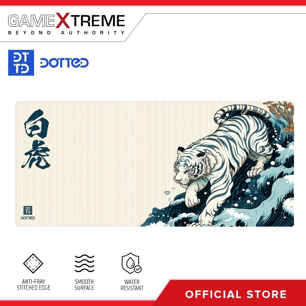 Dotted White Tiger Desk Mat 900x400x4mm | Shopee Philippines