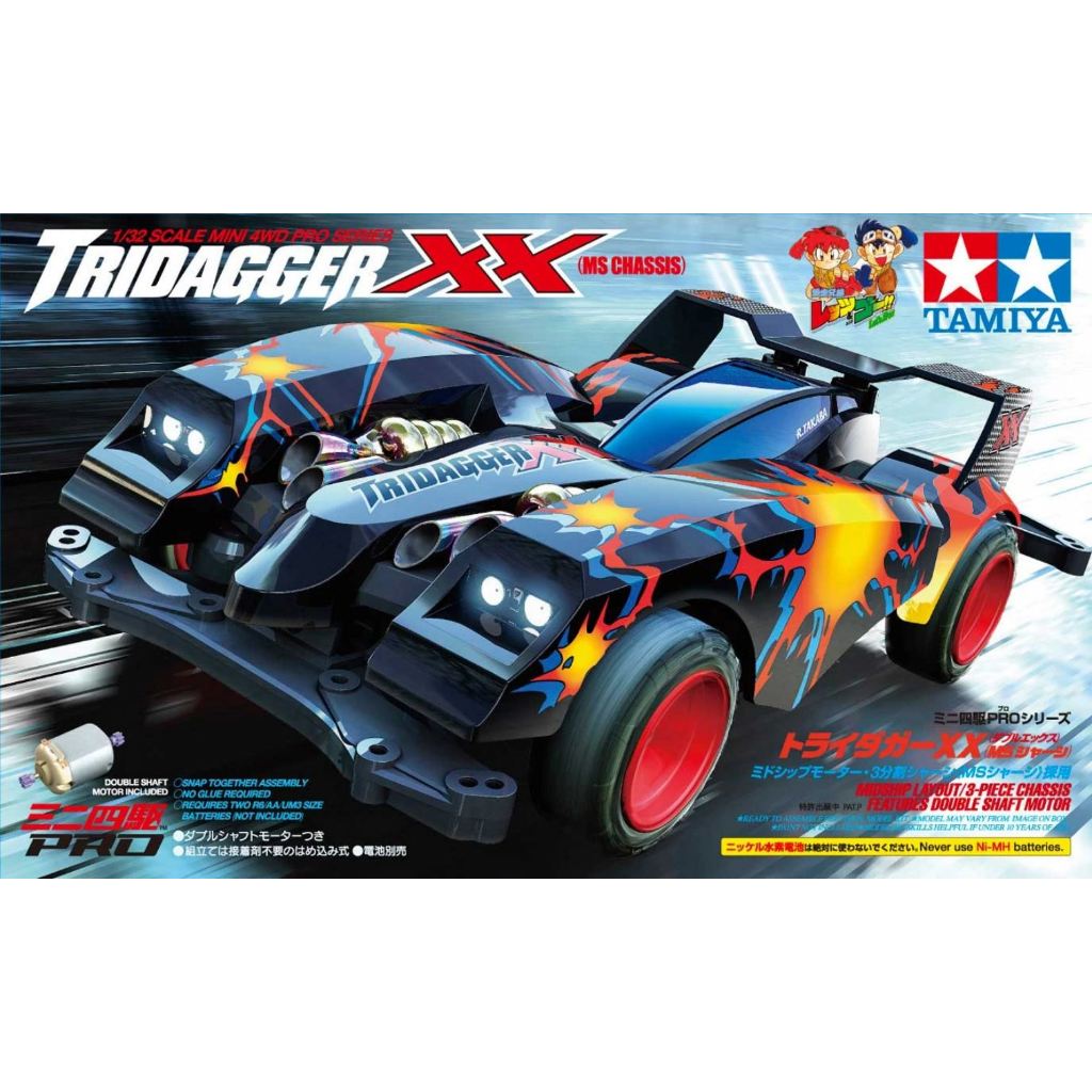 TAMIYA Tridagger XX (MS CHASSIS) 18629 MINI 4WD PRO 1/32 Scale Race Car ...