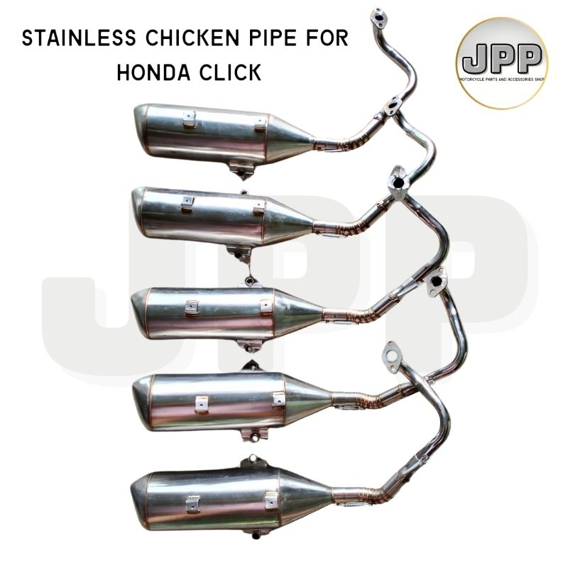 Stainless Chicken Pipe for Honda Click 125/150 (Screen Type) | Shopee ...