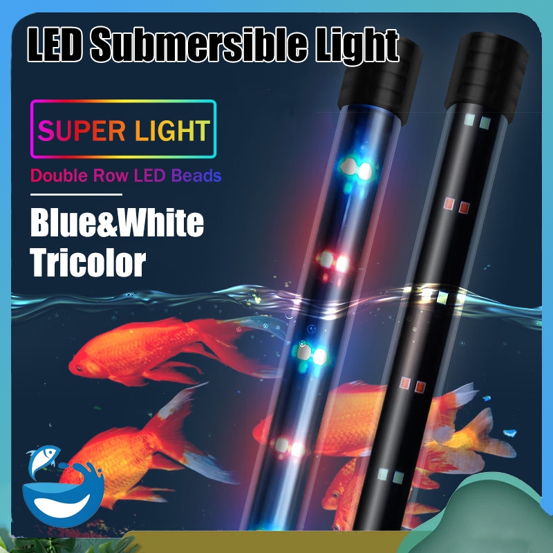 Aquarium LED Submersible Light Energy Saving Fish Tank Light Waterproof ...