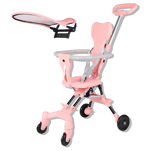 Foldable Stroller for Baby Lightweight Stroller With Umbrella Stable Hand Push Stroller for Toddler