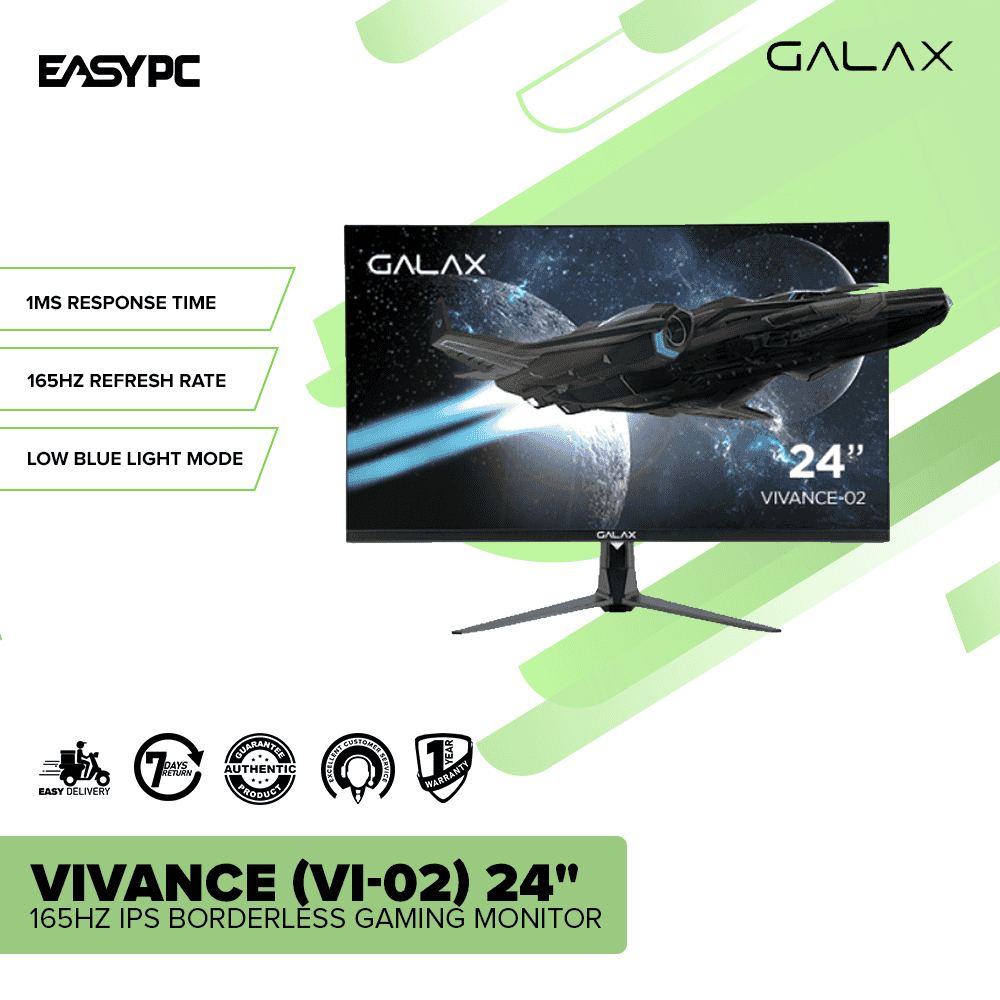 EasyPC| Galax Vivance (VI-02) 165hz Gaming Monitor| 24 inch| IPS ...