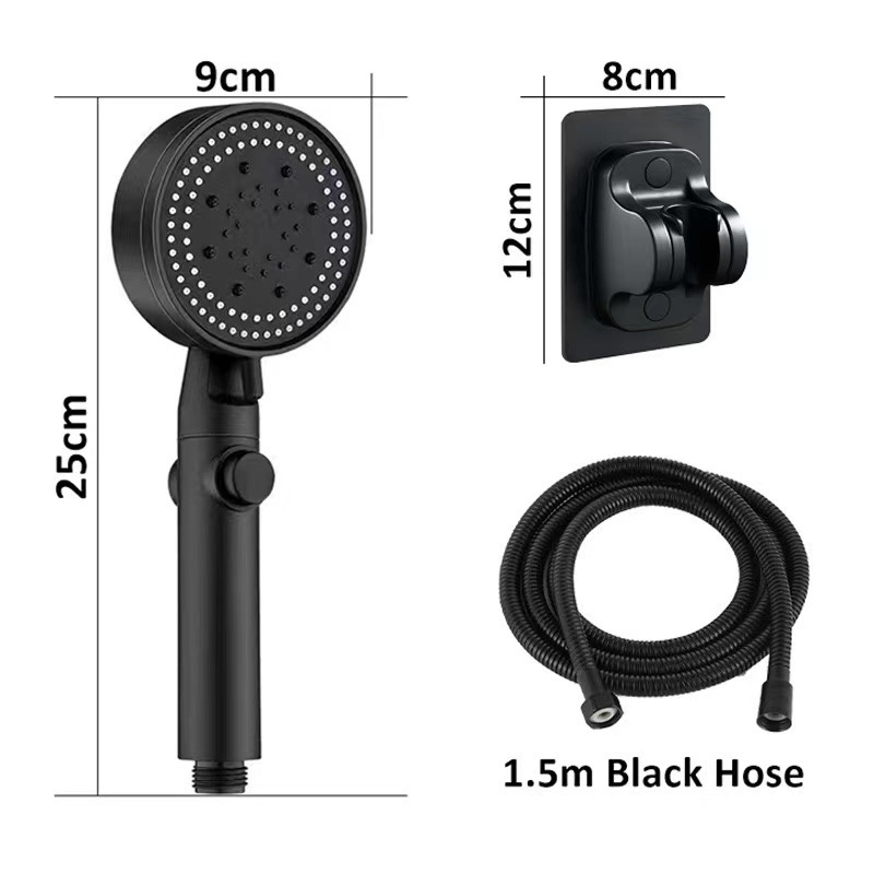 5 Modes High Pressure Shower Head With Hose Water Saving Handheld One ...