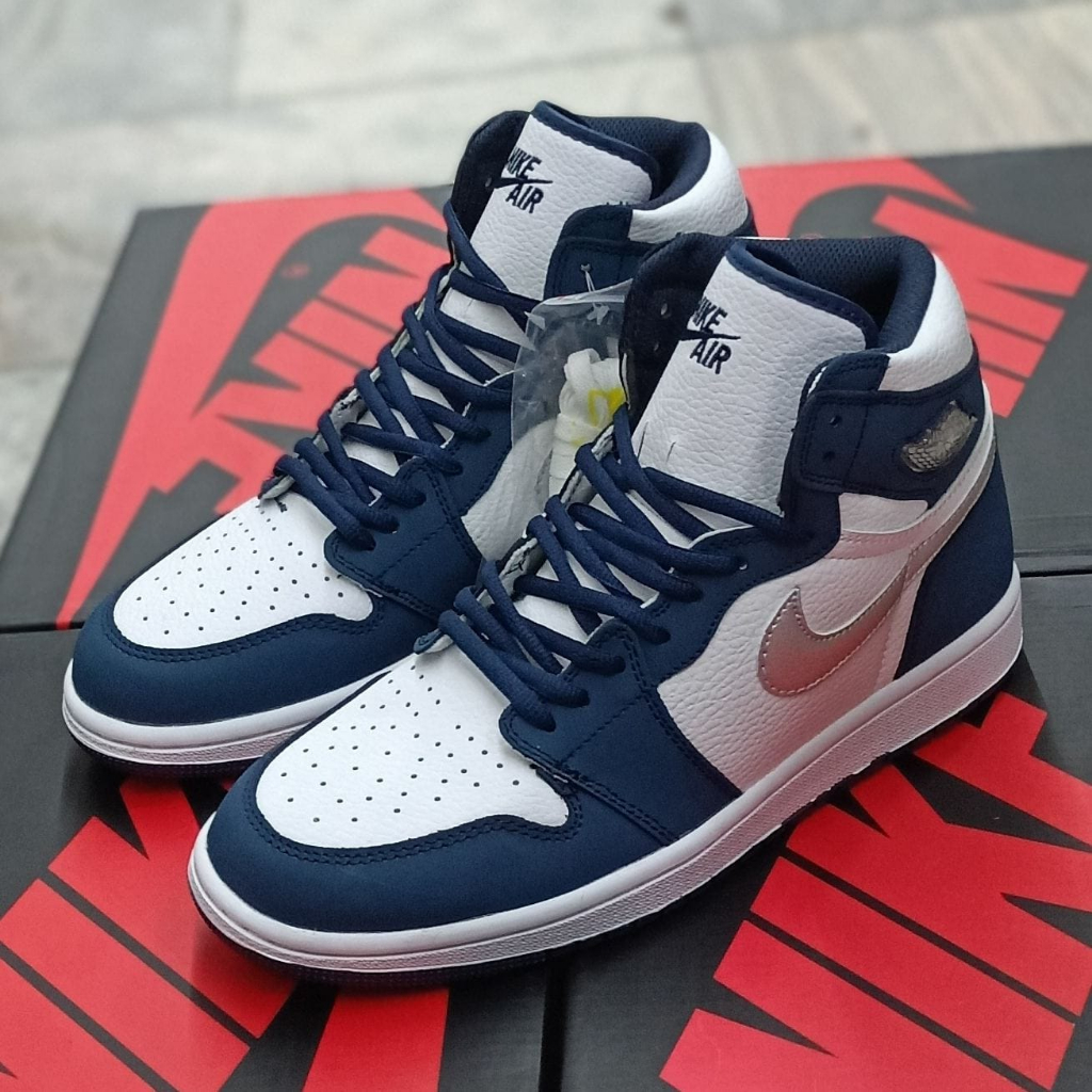 Jordan 1 Midnight Navy Shoes With Extra Lace Original Eqpt Manufactured Not Class A Shopee