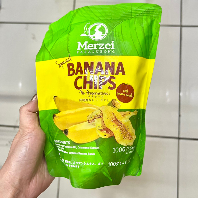 Merzci Banana Chips 100g | Shopee Philippines