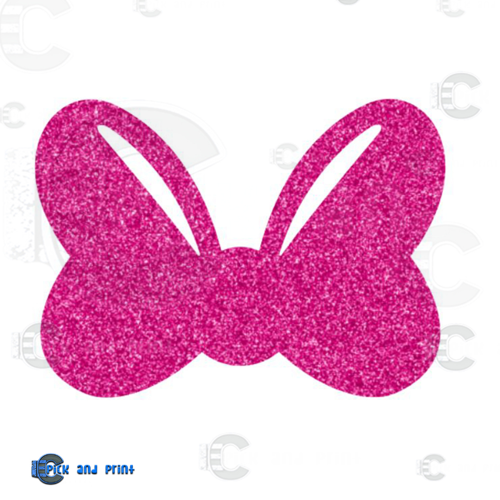 Glitter / Metallic Minnie Mouse Ribbon Cut Outs for DIY party Backdrop ...