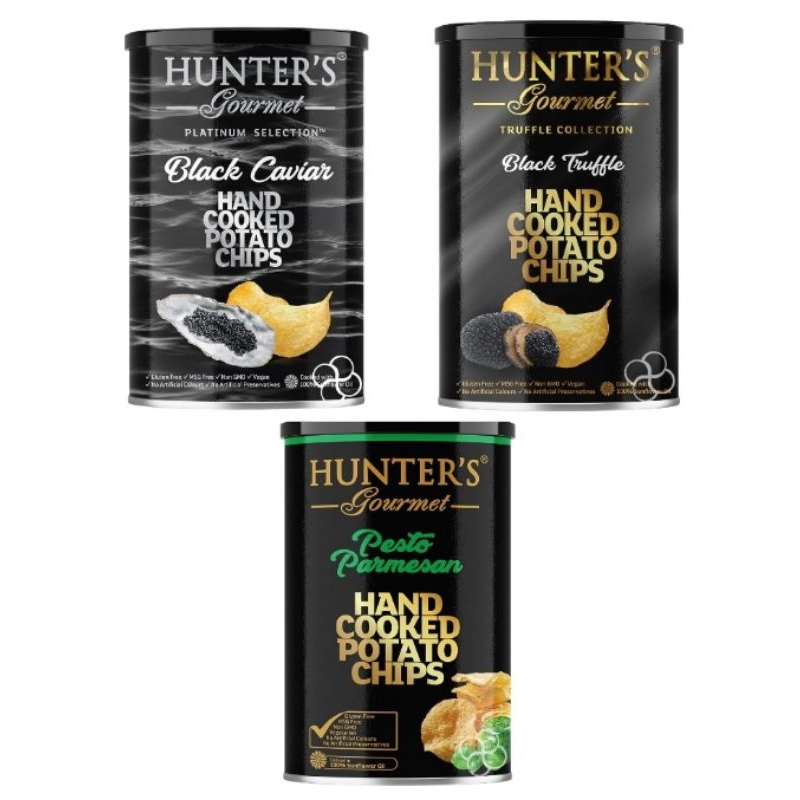 (COD) Hunter's Gourmet Black Truffle Hand Cooked Potato Chips 150g Shopee Philippines
