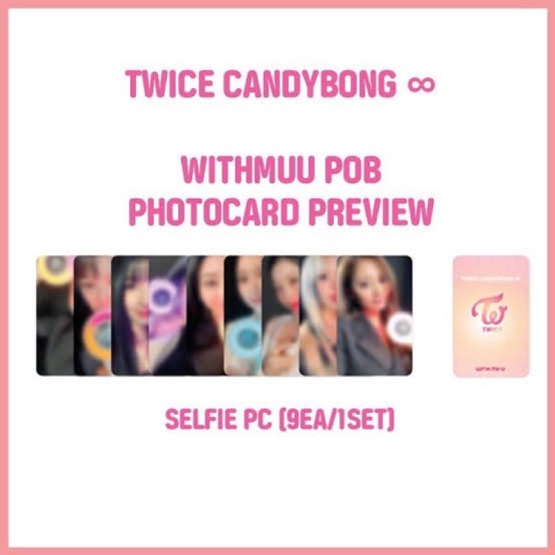 TWICE Official PreOrder Benefit SET (POB) Candy Bong Infinity (ON