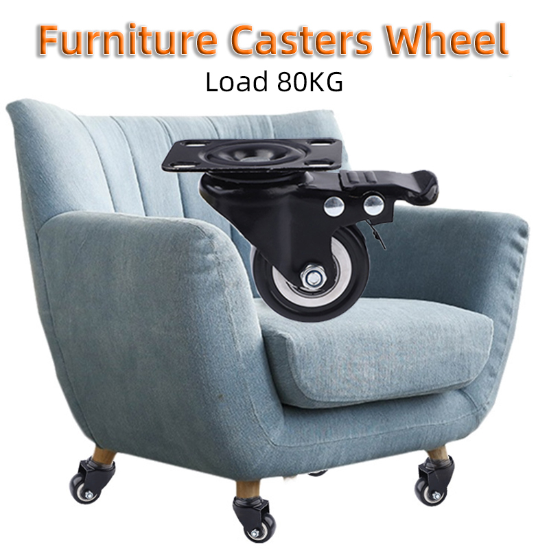 2 Inch Caster Wheel Without Lock Caster Wheels Set Spare Swivel Fixed ...