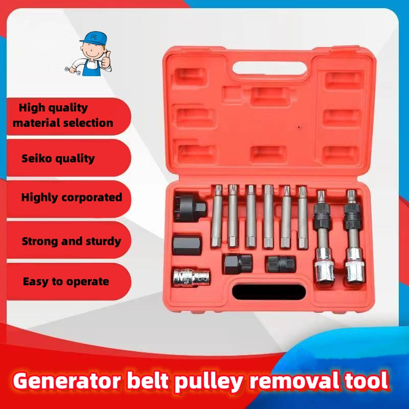 13 Pcs Alternator Pulley Tool Kit Alternator Tool Set Removal Engine ...