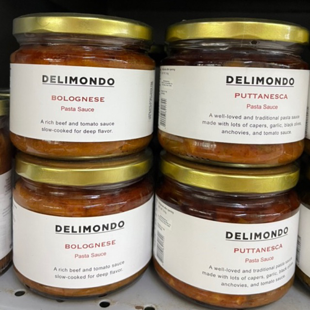 Delimondo Pasta Sauce 310G (Pesto Bolognese Puttanesca) Shopee