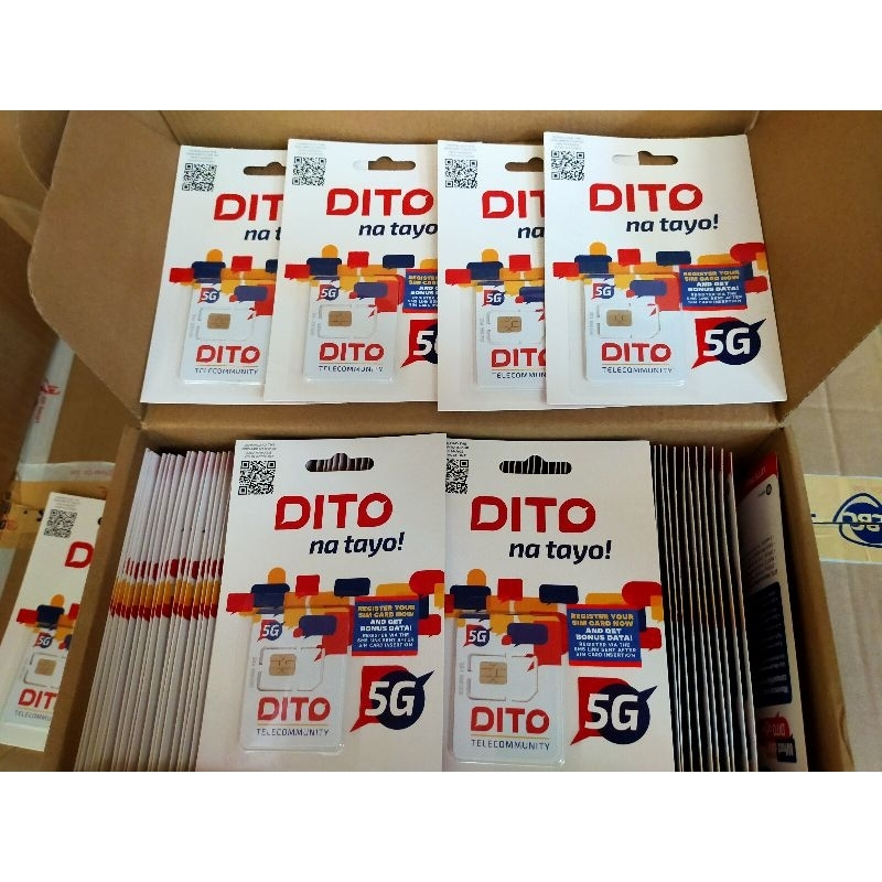 DITO SIM- 100PCS/PACK (P25/PC) | Shopee Philippines