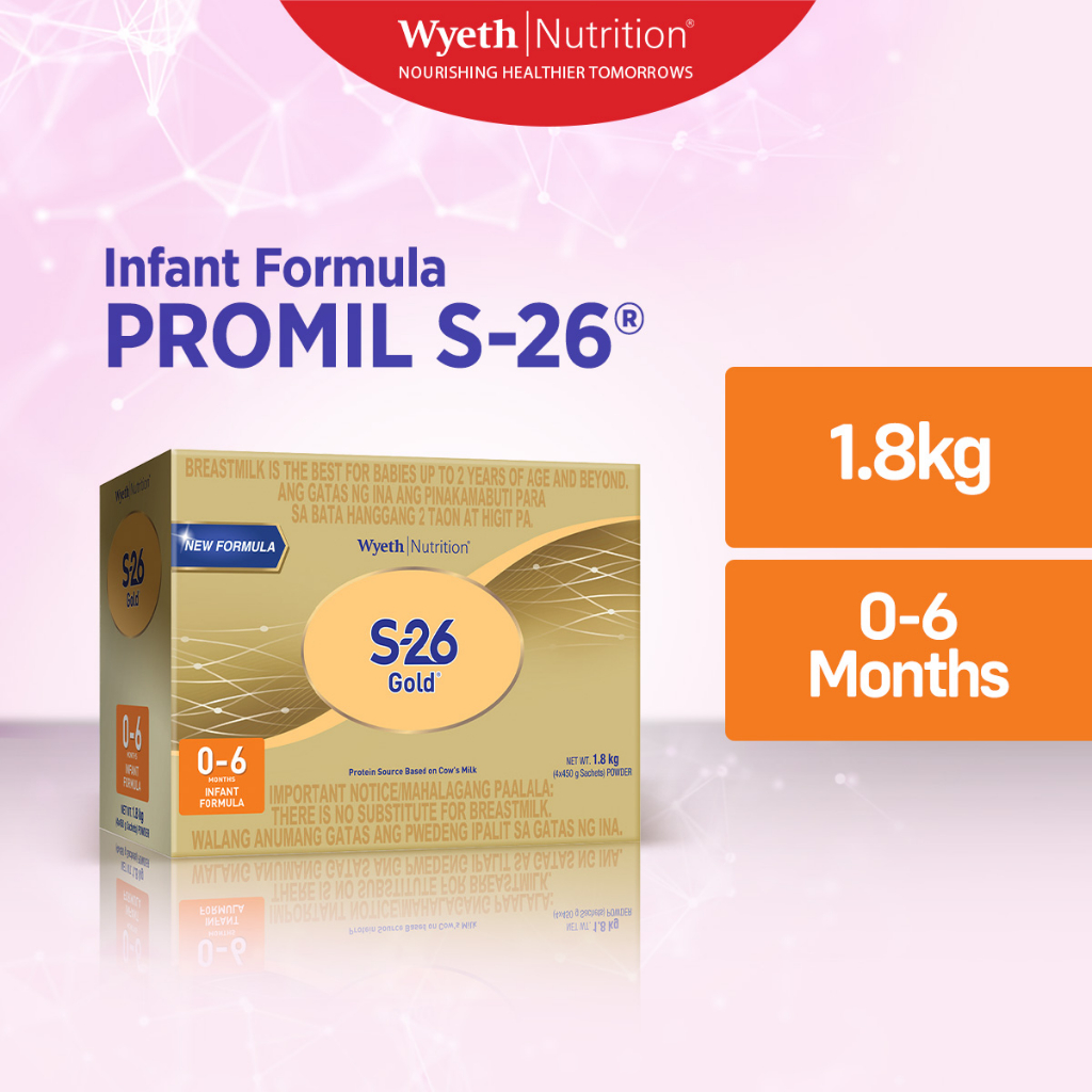 Wyeth Nutrition S-26 GOLD 0-6 months 1.8kg | Shopee Philippines