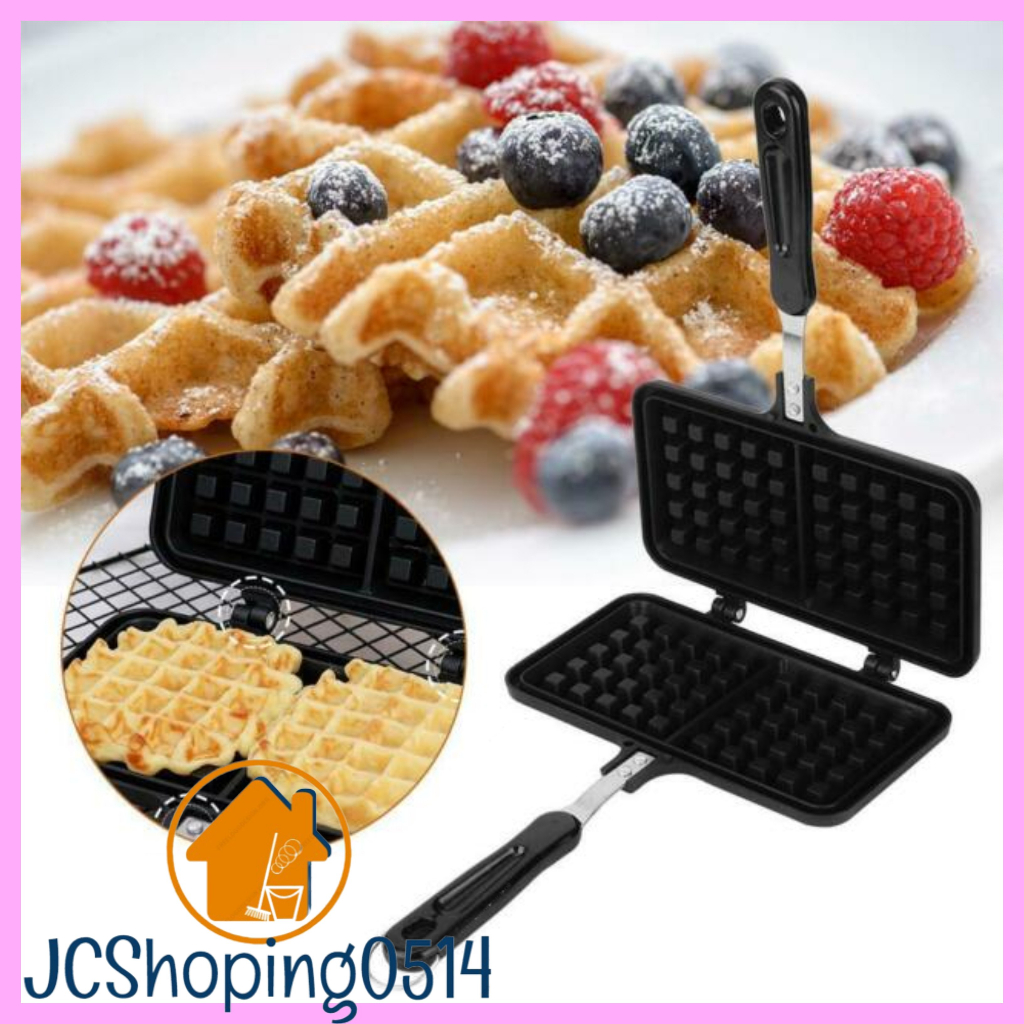 SHHM.PH 1pc Double-headed Rectangular Waffle Baking Pan Nonstick Waffle ...