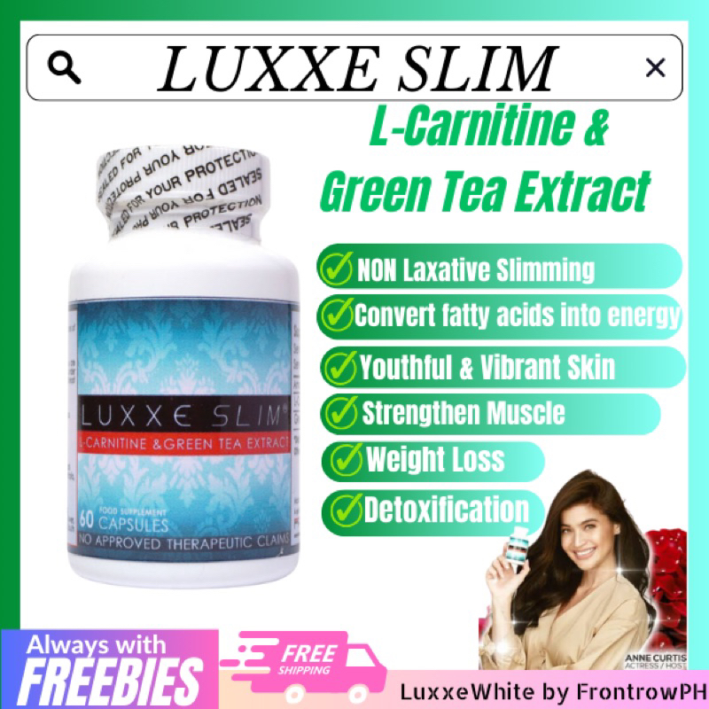 LUXXE SLIM LCarnitine Green Tea Extract (60's) Shopee Philippines